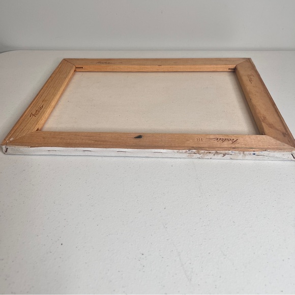 Vintage Original Seascape at Sunrise with Dunes by Artist John Szekes 18 x 14 - Picture 9 of 12